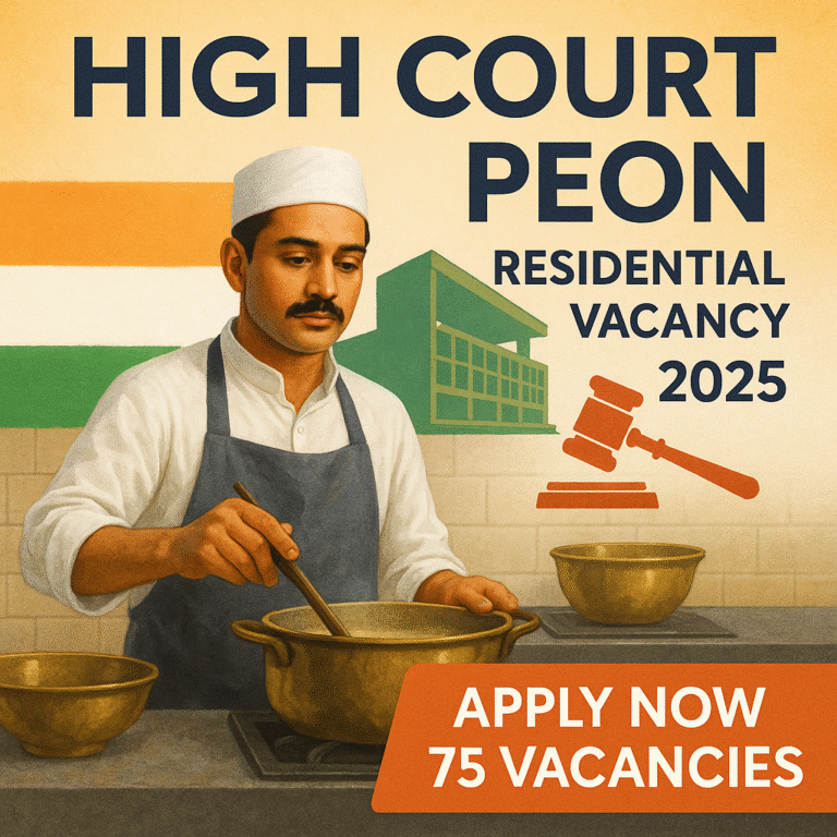High Court Peon Vacancy 2025